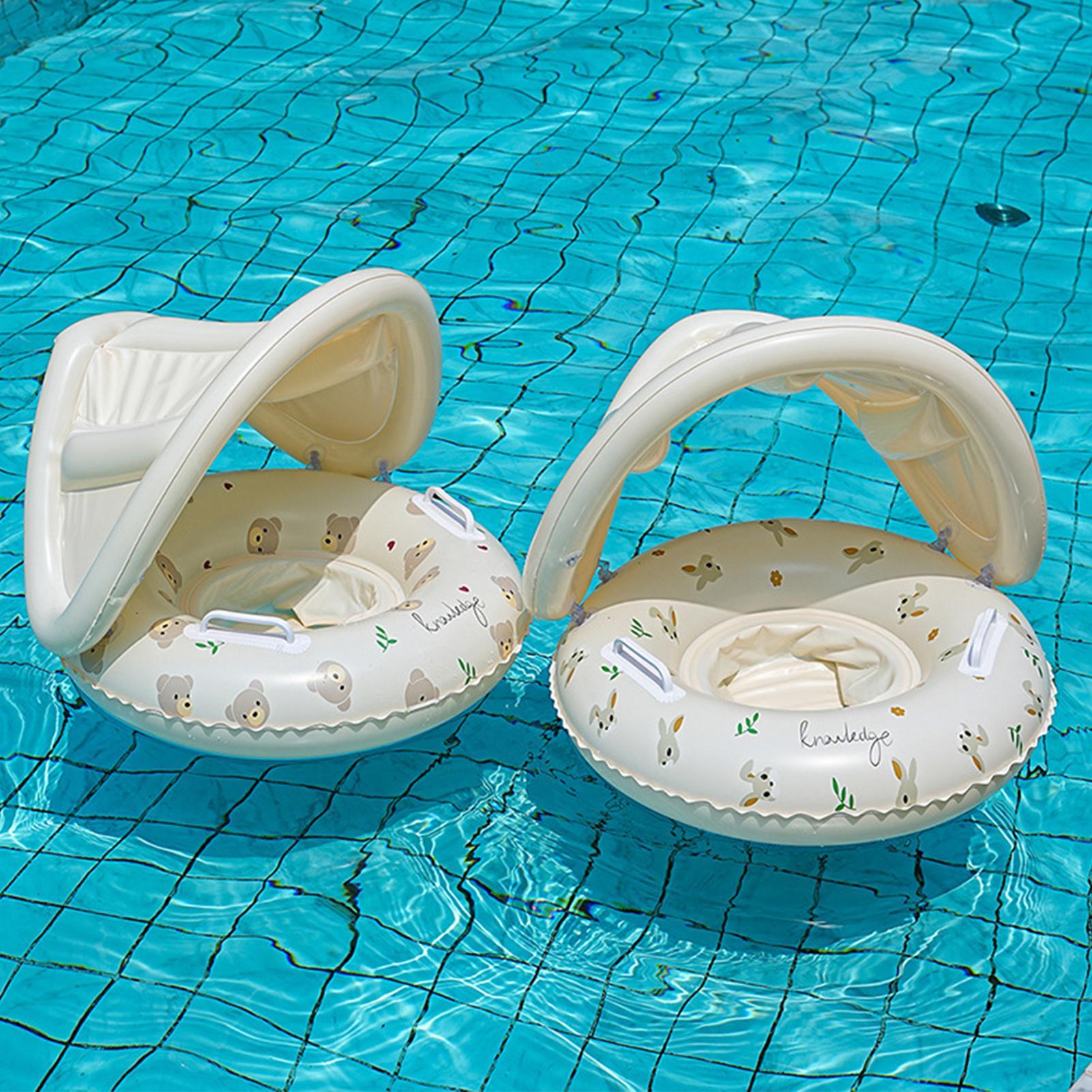 ベビー用浮き輪、取り外し可能なサンシェード付き、幼児用プール - Pull Buoy Swimming のレビューと価格