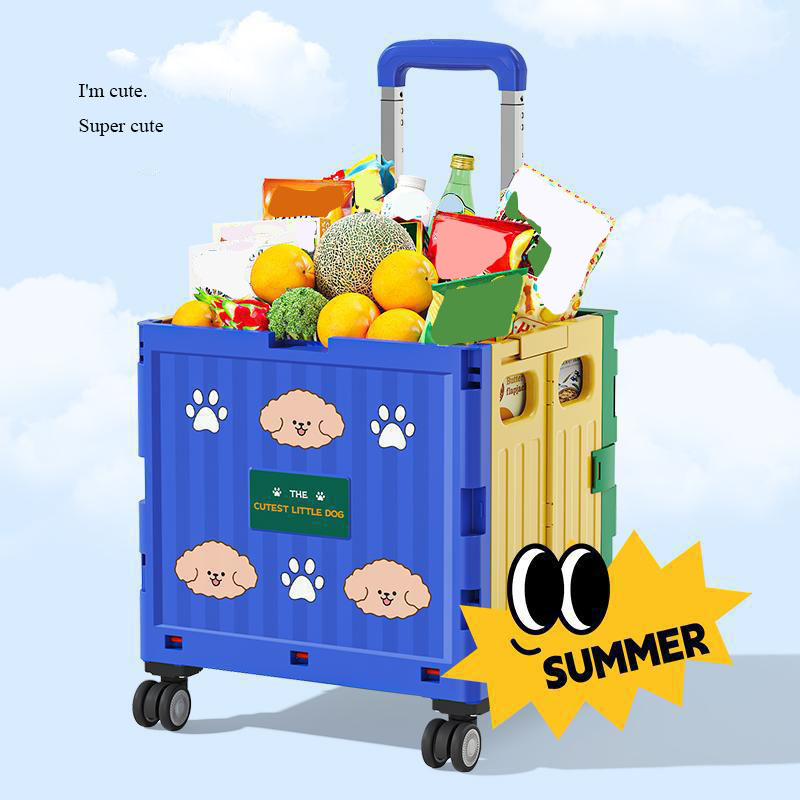 折りたたみショッピングカートアニメ屋外キャンプピクニック手引 - Sports Equipment Cart On Wheels のレビューと価格