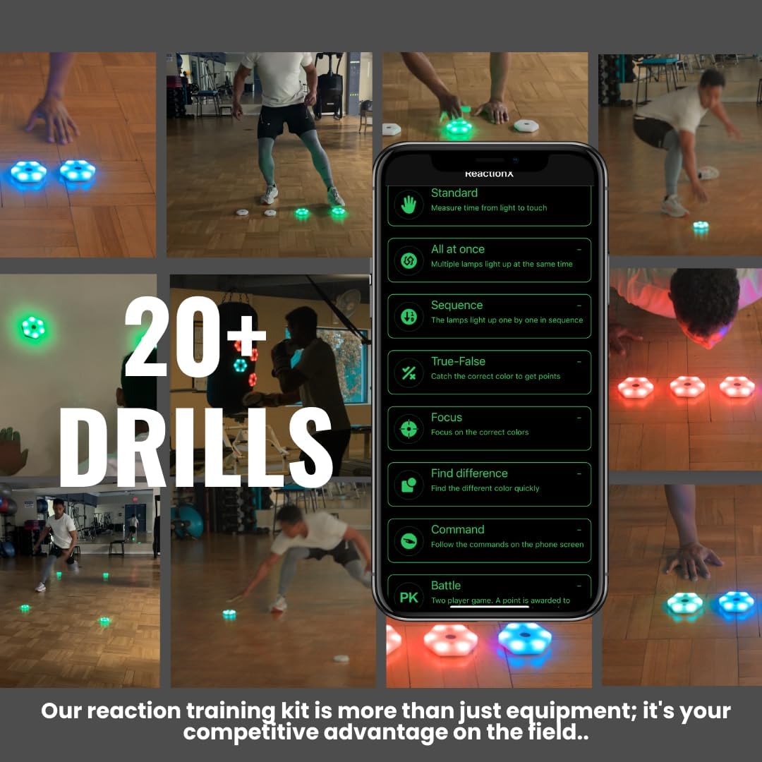 反応トレーニングランプ スピードアジリティ反応器具 バスケッ - Sports Equipment Basketball のレビューと価格